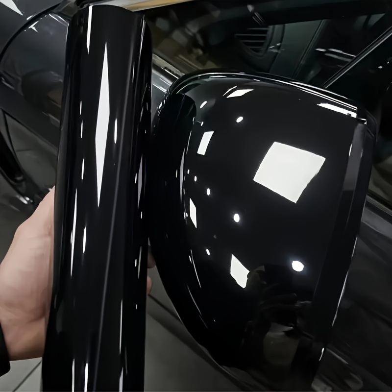 

Pet Car Color Changing Film, Super Bright Crystal Piano Black Car Body Wrap Film 50*150cm/19.69*59.06in