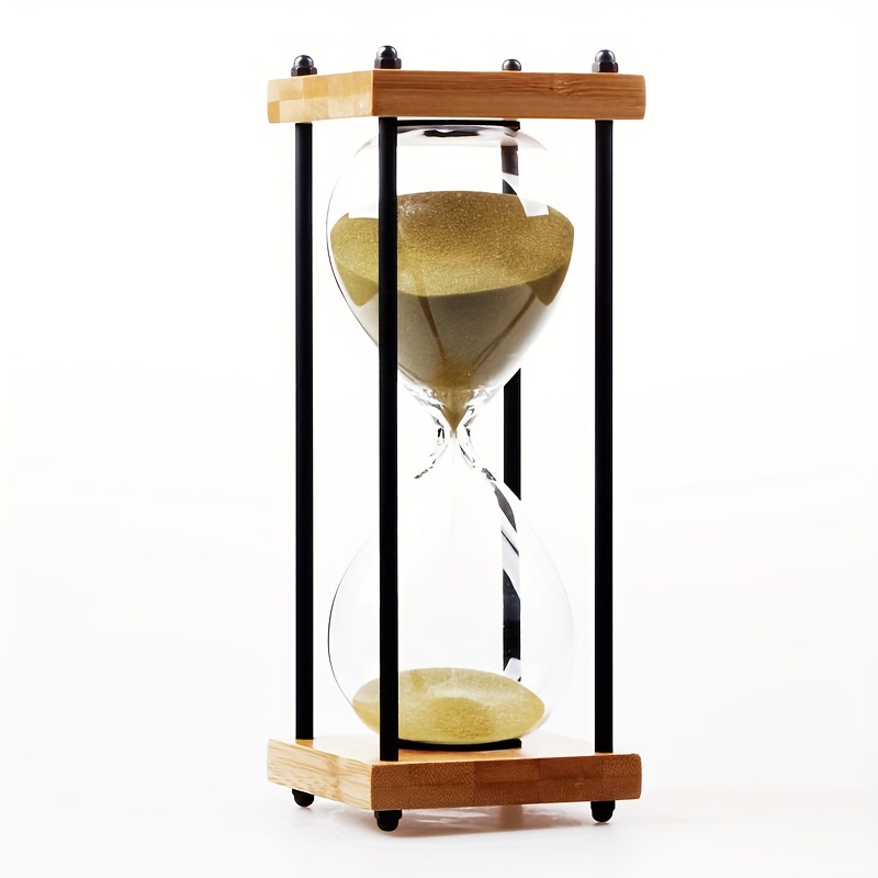 

Vintage-inspired Glass Hourglass Timer - 15/30/45/60 Minute Options, No Batteries Required, Perfect For Pool & Home Decor