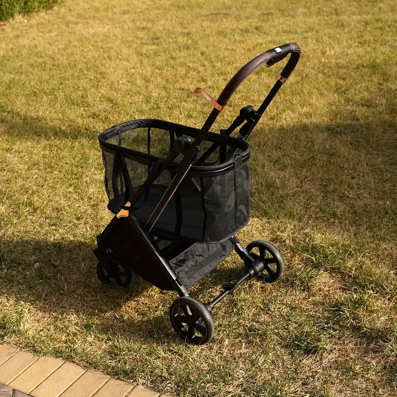 2025 new foldable multifunctional shopping cart camping trolley 4 wheel patio handcart laundry cart with 360 omni directional wheels ultra portable lightweight details 9