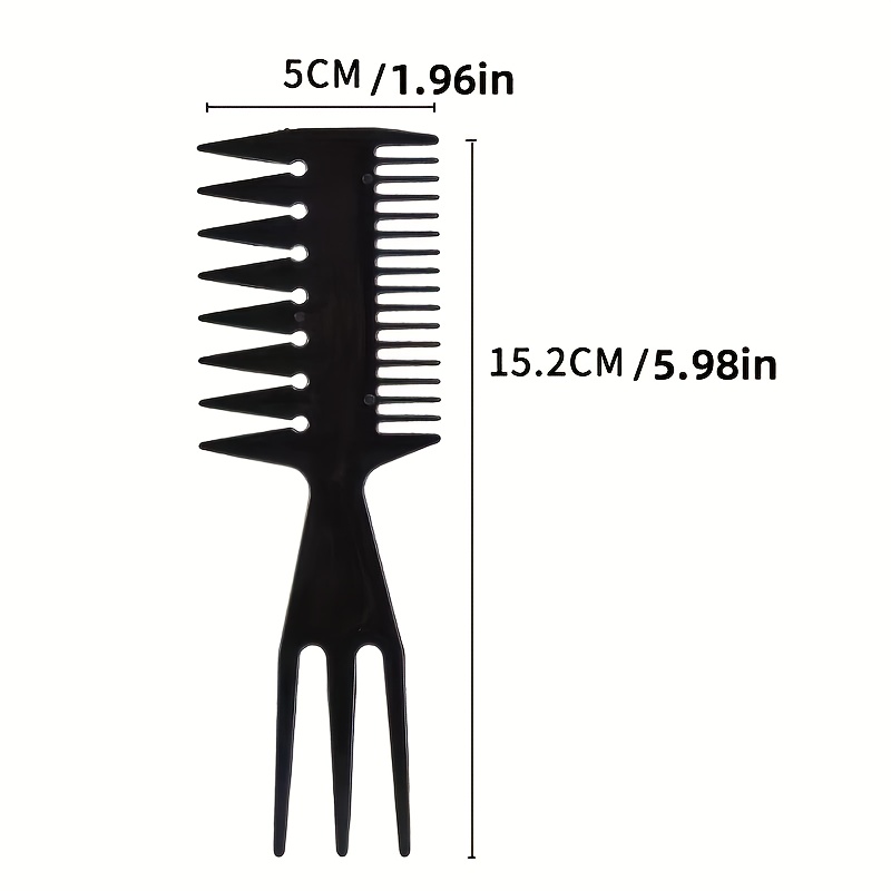 TEMU 1pc Hair Comb For Beauty Styling Professional Oil Head Comb High Quality Straightening Hair Comb
