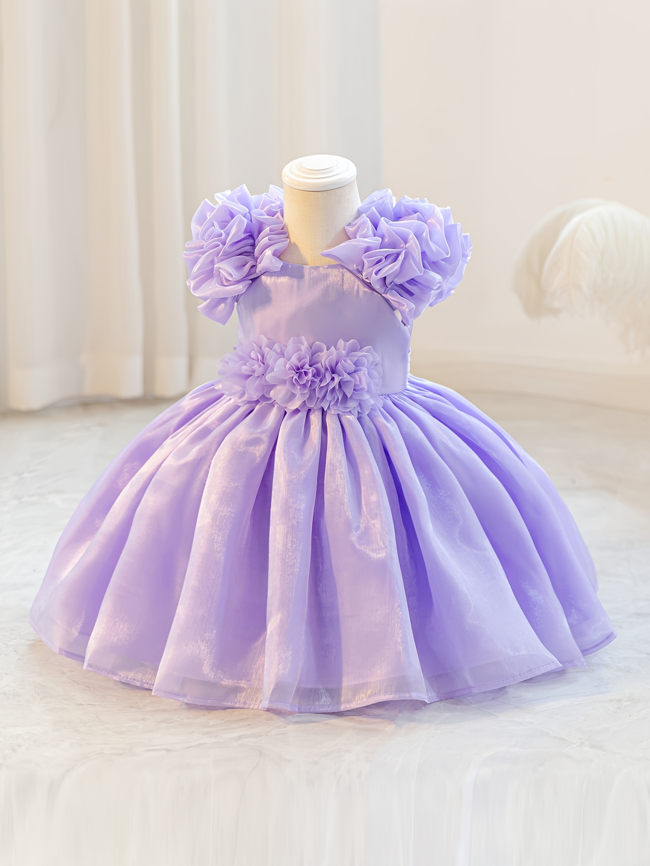 newlywoven dress puff sleeve solid color - Temu