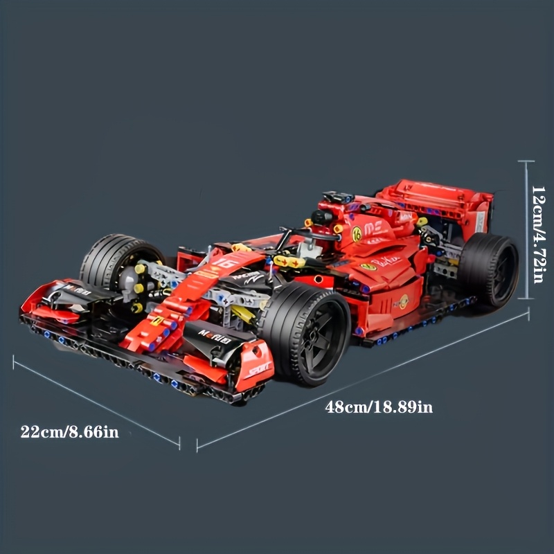 Luxury Tech Car Building Block Model Set, High Difficulty Assembly