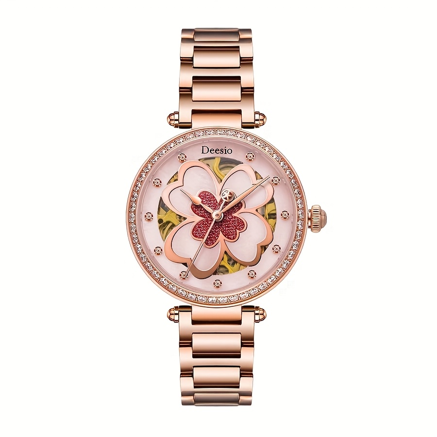 Stylish Women's Automatic Mechanical Watch, Trendy Design