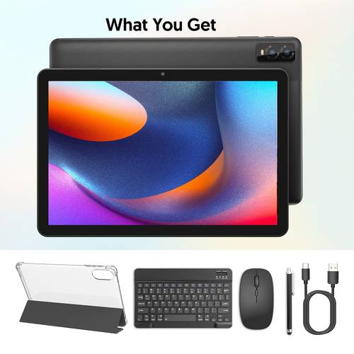 14 2in 1 tablet with keyboard 10 inch core tablet pc 8 3 5 gb 32gb rom 1tb expand 6000mah large battery gms 1280 800 fhd ips 2mp 2mp tablet with keyboard mouse protective case 5g 2 4g wifi6