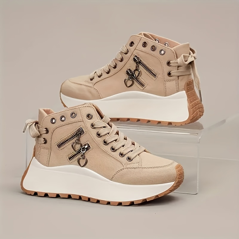 Women'S Sports Shoes | Women'S Cowboy Boots, New High-top Women'S Shoes, 2025 Autumn And Winter Breathable Thick-soled Casual Shoes (with Inner Height, Increase), Shoes For Women, Heels, Boots For Women, Black Boots