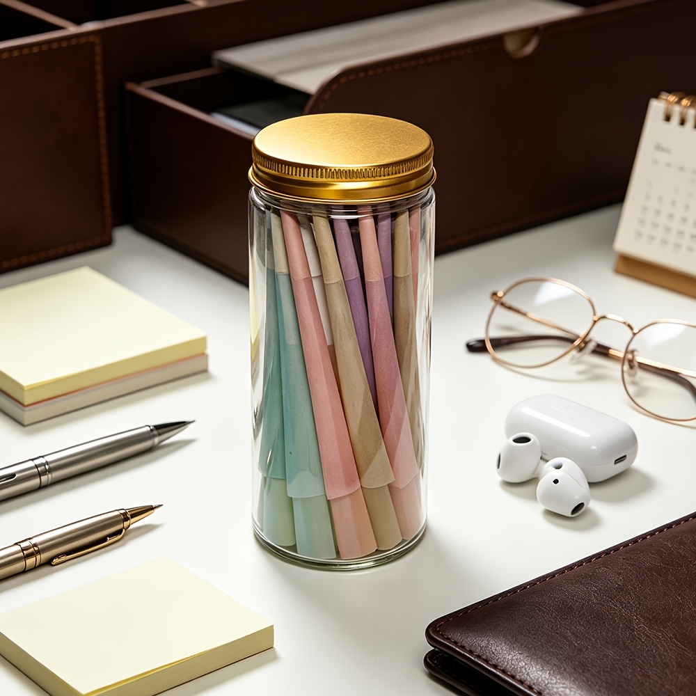 TEMU Set di barattoli da artigianato premium con e decorativi in di legno naturale di colori , kit di forniture per artigianato fai da te a per feste