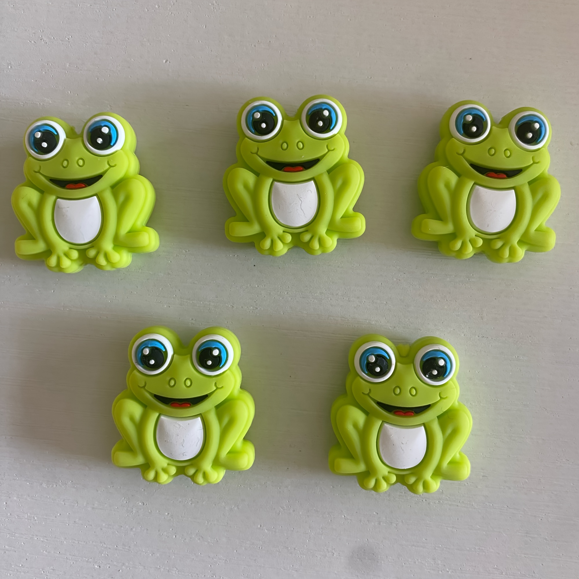 

Green Frog Silicone Beads