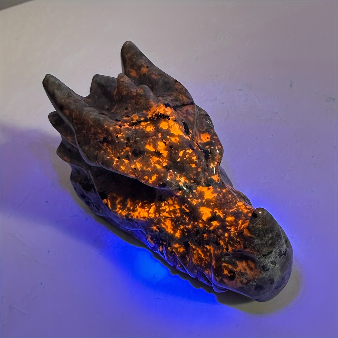 

Dragon Decoration, Hand- Quartz Ornament Stone Home Decor, Unique Gift