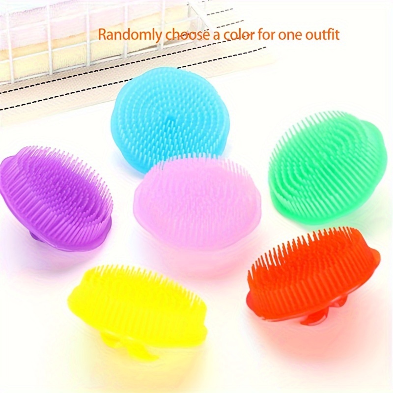1pc Brush - & Scalp Massage - Ergonomic Handle With Deep Scrubbing Comb - Perfect For Shower Use, Stylish & Random Color