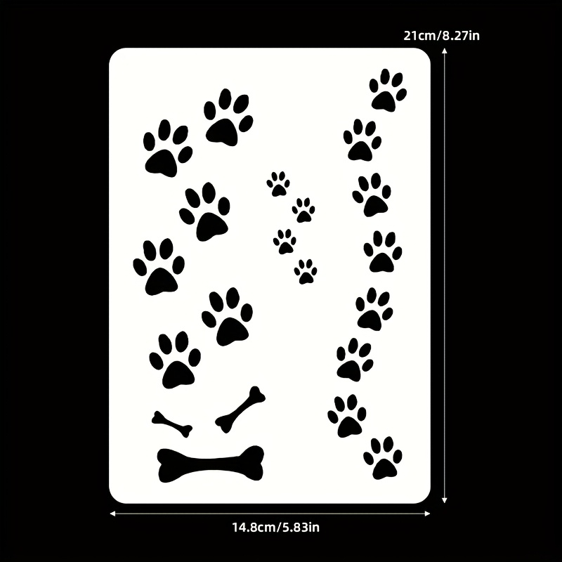 Prints And Bone Painting Stencil - Washable Reusable Plastic Template, Decor/embossing Art/wall Painting Professional Tool