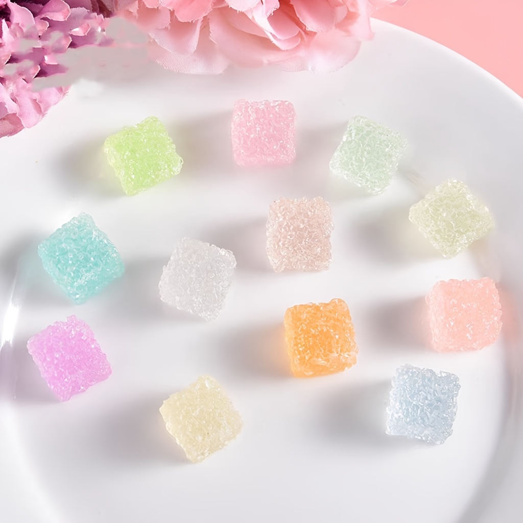 

20pcs Colorful Resin Diy Craft Decorative Accessories -cute Food Imitation Style - No Power Needed