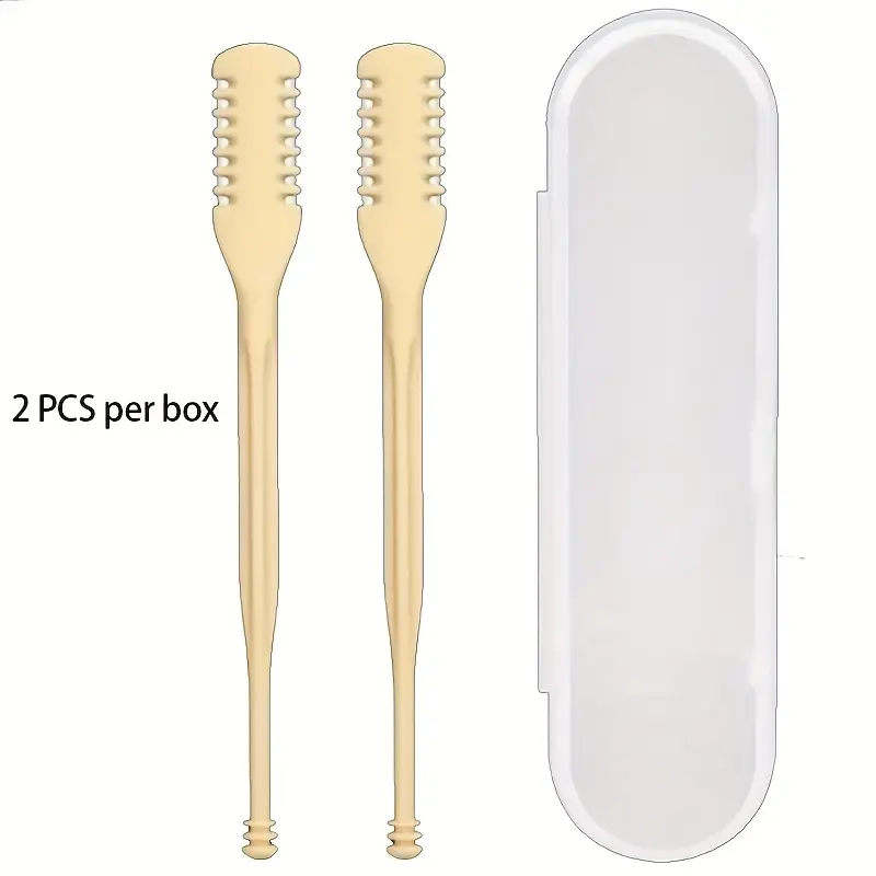manual nose hair trimmer set for men and women stainless steel 12 teeth   nasal hair clippers waterproof   battery free with clean brush travel organizer Product details 2