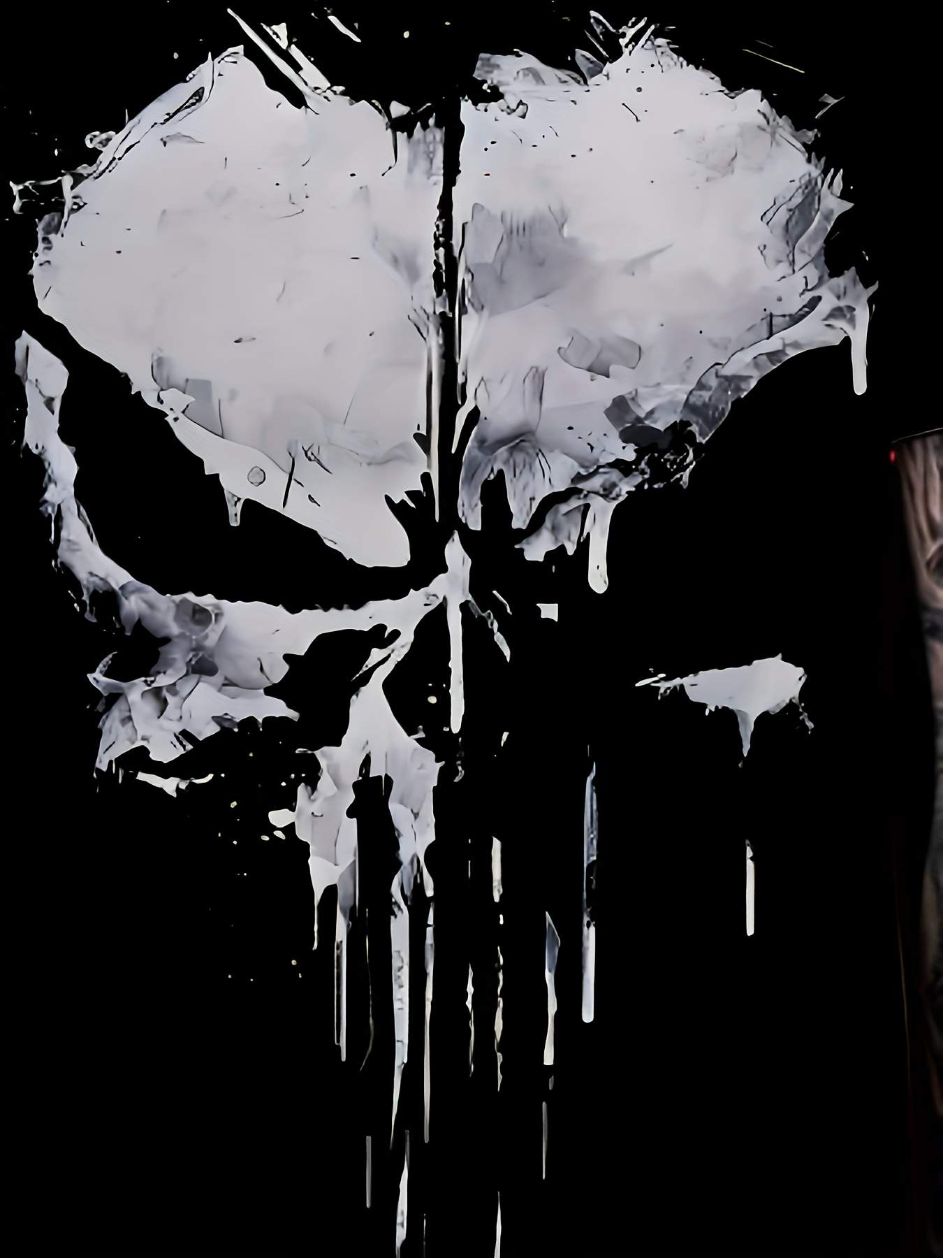 Skull Pattern 3D Print, Men's Plus Size Crew Neck Short Sleeve T-shirt, Casual Tops For Men, Men's Comfy Clothing For Daily Wear, Men's Gift