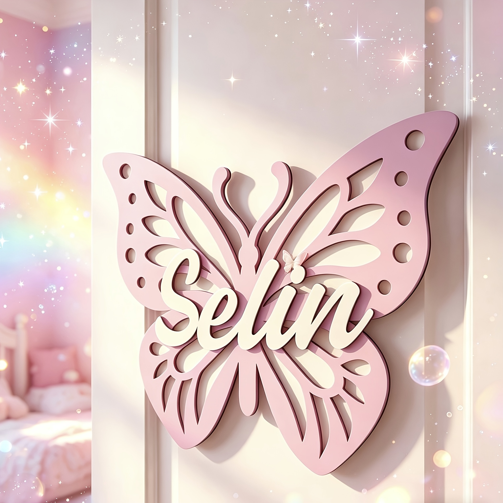 TEMU Personalized Nameplate, Custom Wooden Wall Decor, Bedroom Custom Nameplate Plaque, Door Hanging Ornament, Home Decoration, Personalized Gift For