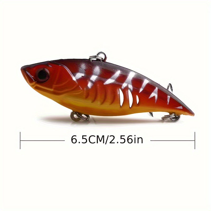 Vibration Fishing Lure Artificial Hard Bait 2 Treble Hooks - Temu