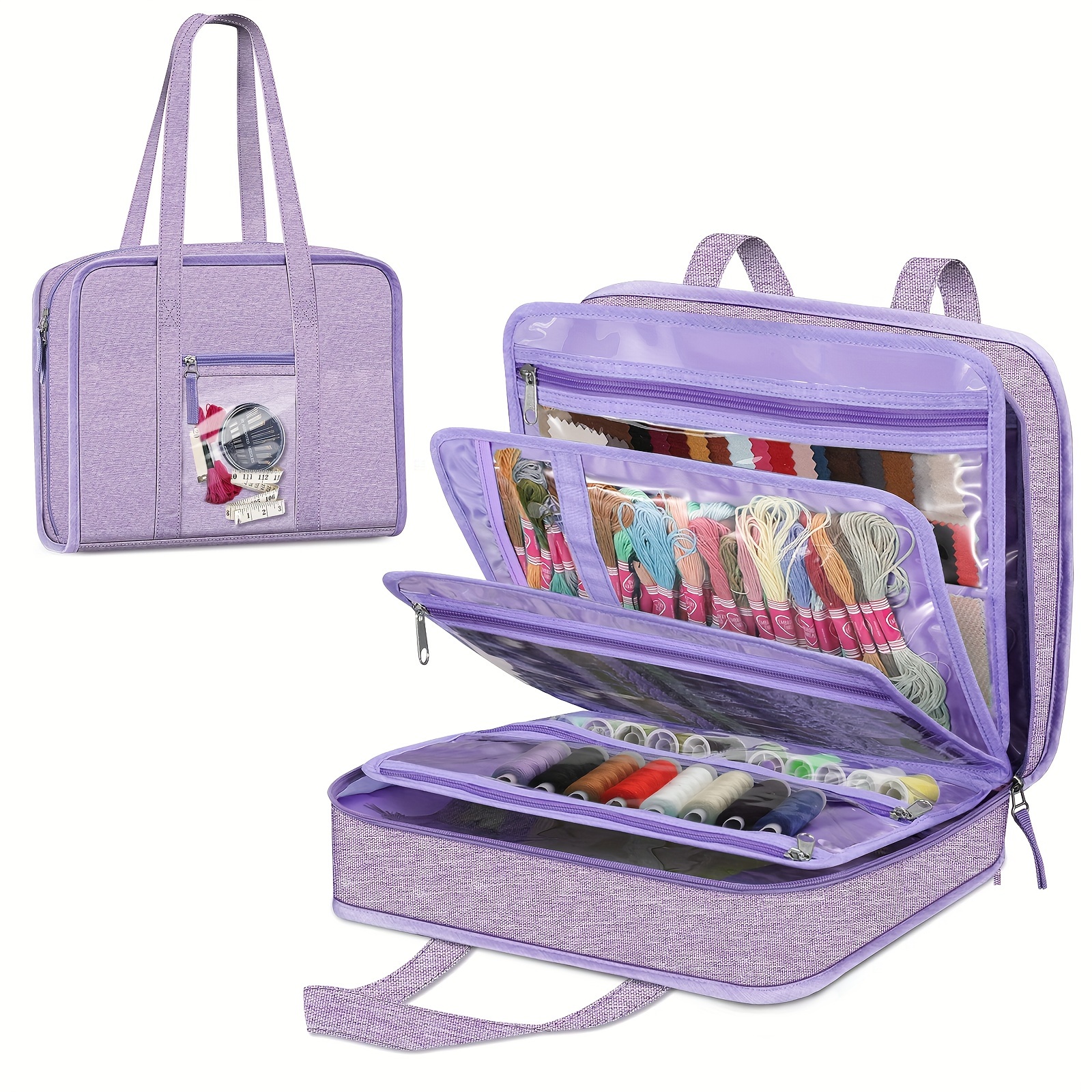 

1pc Sewing And Supplies , And Accessories Organizer Clear And For Knitting, Carrying Bag For Sewing And Accessories (bag ) Organization, &