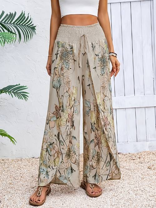 lente/zomer mode comfortabele veelzijdige elegante lange wijde broek voor vrouwen / dagelijks gebruik / feestelijke gelegenheden / carnaval / trouwdag / strandvakantie outfit