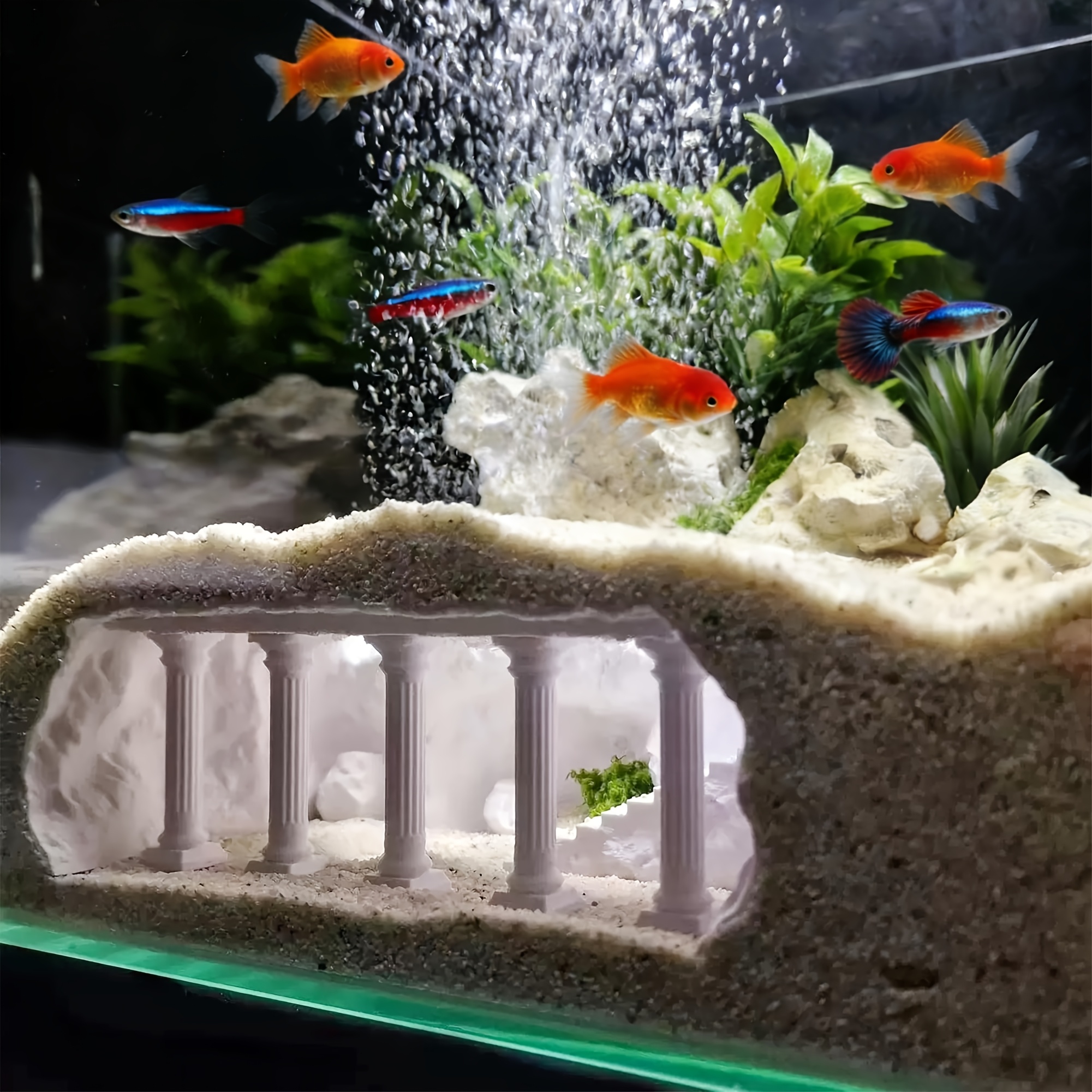fish tank decoration accessories AWXZOM Decorations (fish tank not included), aquarium coral decorations and Aquarium Artificial Plastic Plants Set, betta fish tank coral ornaments aquarium coral Aquarium Dcor : Pet Supplies Artificial Corals For Aquarium Decoration Natural Corals Reefs Ornaments Suitable For Fresh Water And Saltwater Aquascaping And Underwater Scenery Decoration Feature Crafts, 1pc Fish Tank Decor
