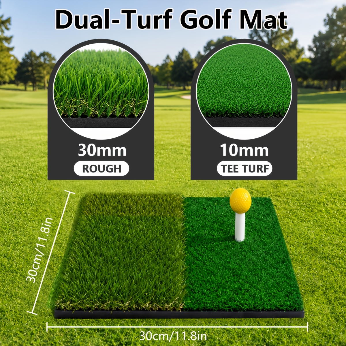 Golf Chipping Net Set with Dual-Color Mats and Practice Balls