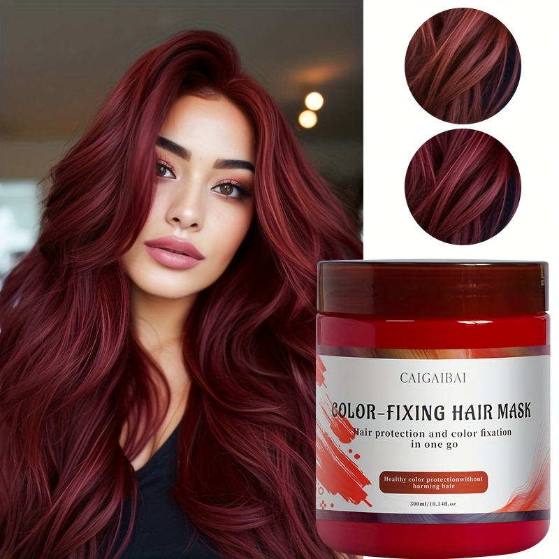 TEMU Rosemary Color Hair Mask - Deep Conditioner & Color For All Hair Types, 10.14fl.oz, Strengthening, Color-