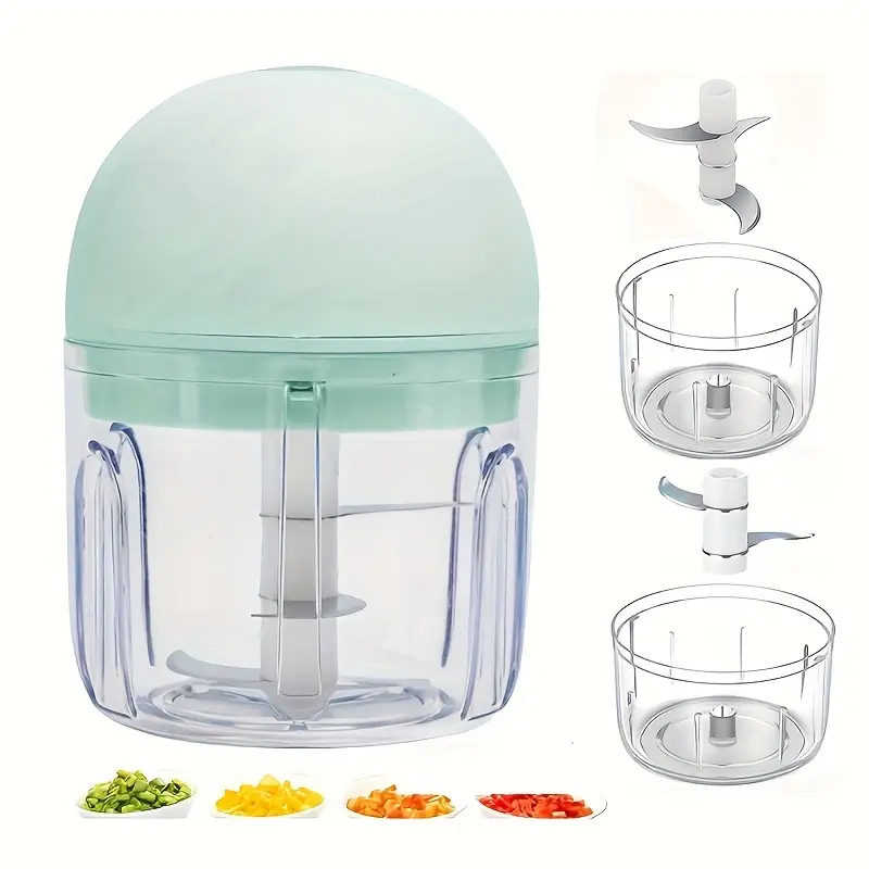 electric mini garlic mincer usb rechargeable 250ml food processor with 1000 rpm motor portable handheld design for garlic onion ginger chili vegetables appliance for garlic crusher vegetable chopper modern kitchenware durable plastic body Product details 1