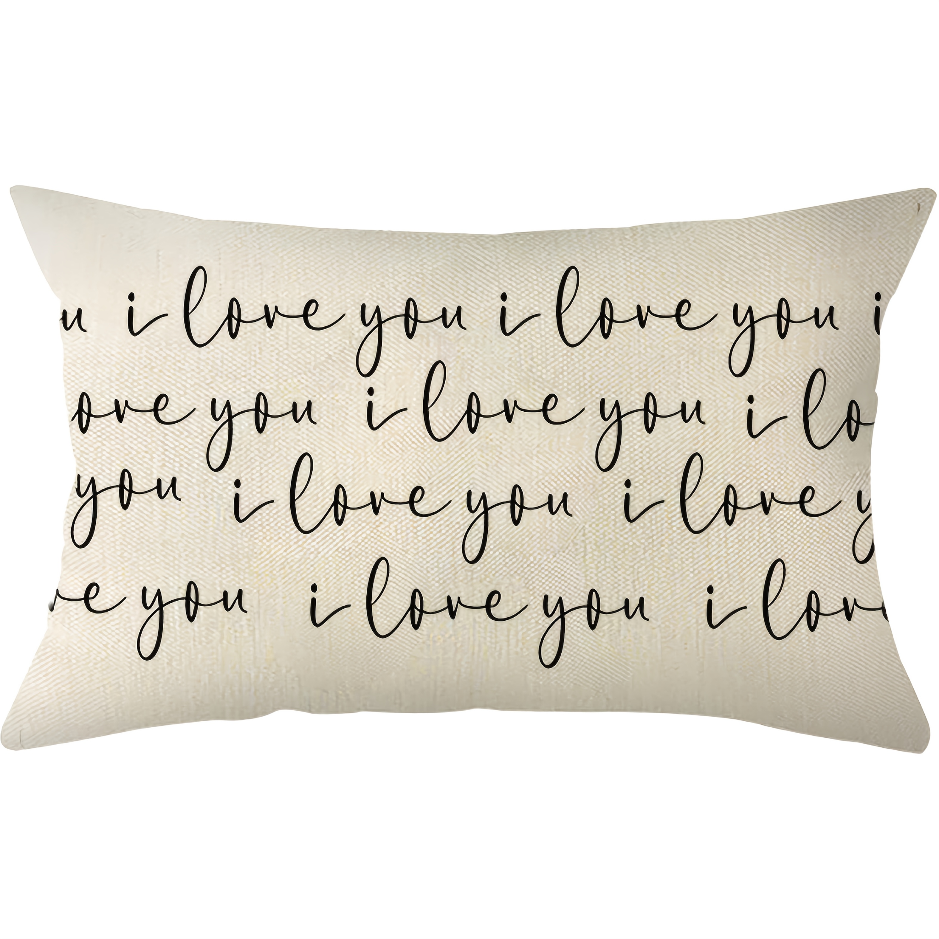 

1pc, Linen Valentine's Day I Love You Throw Pillow Cover, Valentine Holiday Anniversary Wedding Decoration For Sofa Couch(single Side, No Pillow )