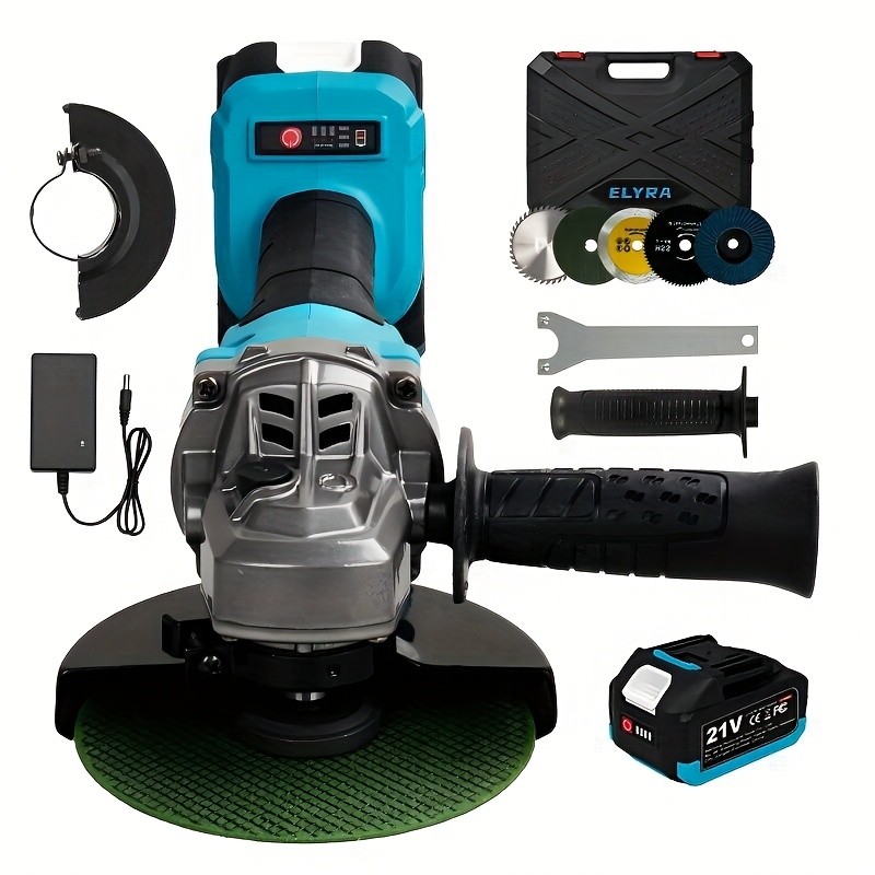 De nieuwe haakse slijper met een borstelloze motor van 7000 RPM en 3000 mAh accu