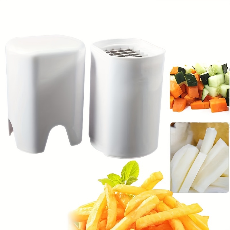 

1pc Stainless Steel Potato Cutter, Manual French Fry Slicer With 44 Grids, Quick Vegetable Dicer For Kitchen Use, Multi-functional No-electricity Fry Cutter Tool