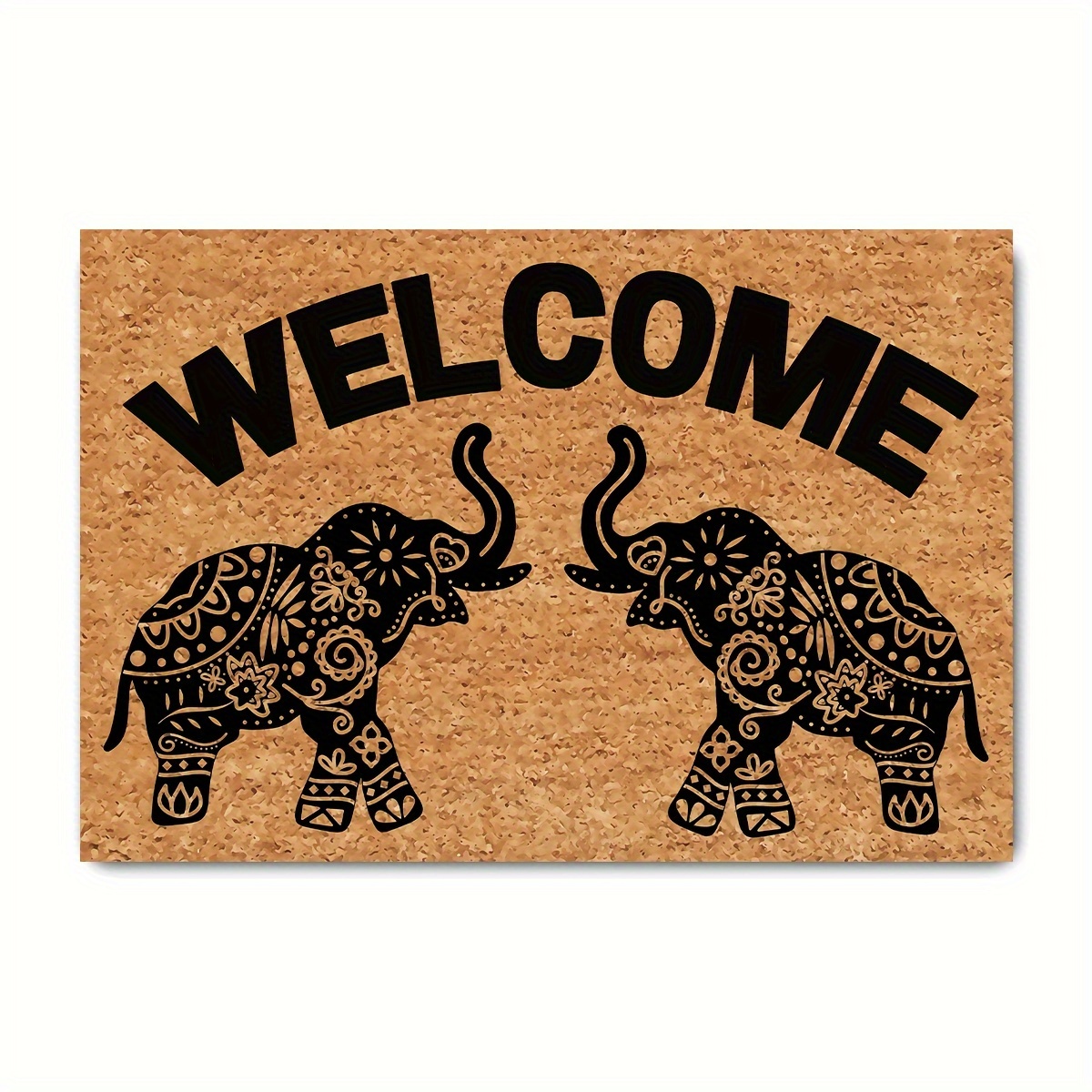 

Funny Welcome Doormats For Front Door Welcome Bohemian Style Doormat Personalized Monogram Kitchen Rugs And Mats With Anti-slip Rubber Back Novelty Gift Mat (23.7 X 15.9 In)