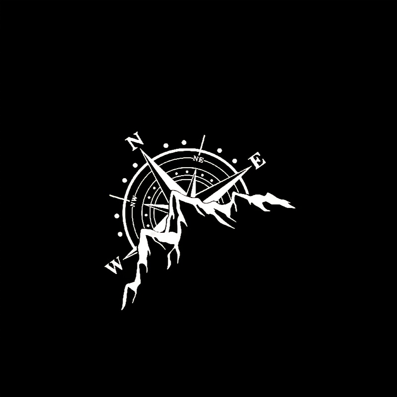 Image of Mountain Compass Adventure Theme Creative Car Sticker, Rv Decoration Sticker, Off-road Vehicle Modification Decoration Sticker, Car Door Sticker, Car Window G