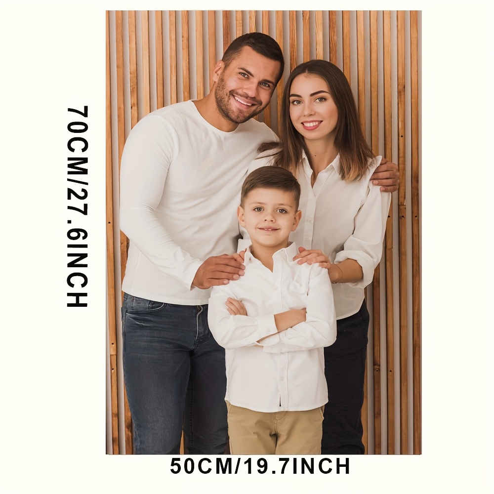 E-shop Individuelle Leinwandkunst mit Kiefernholzrahmen - Personalisiertes Familienporträt oder Gruppenfoto, für Wohnzimmer, Schlafzimmer,