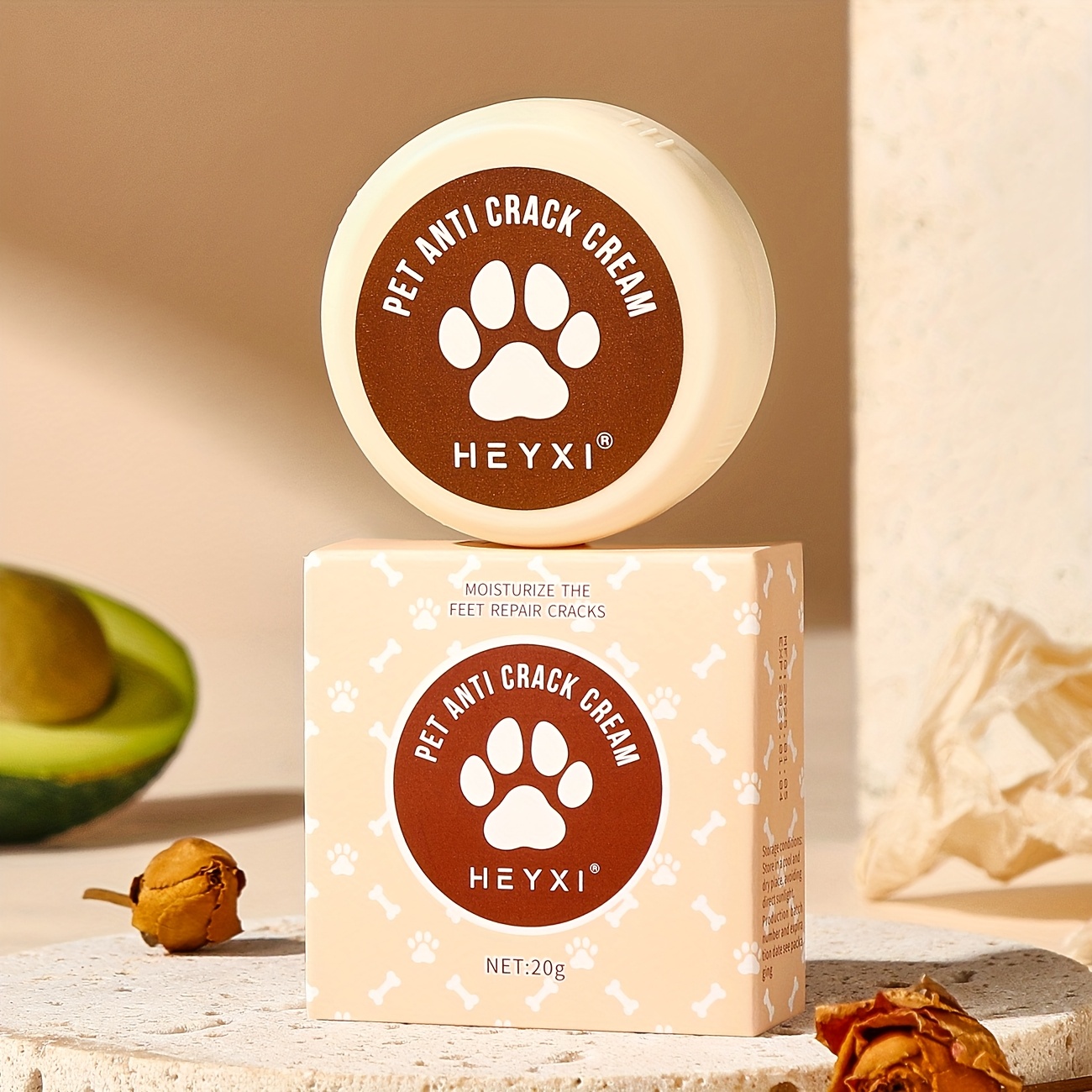 Image of Balm, 0.71oz Dog Paw And Nose Gentle Moisturizing Balm, Easily Absorbed, Protects From Heat And Hot Surfaces, Use