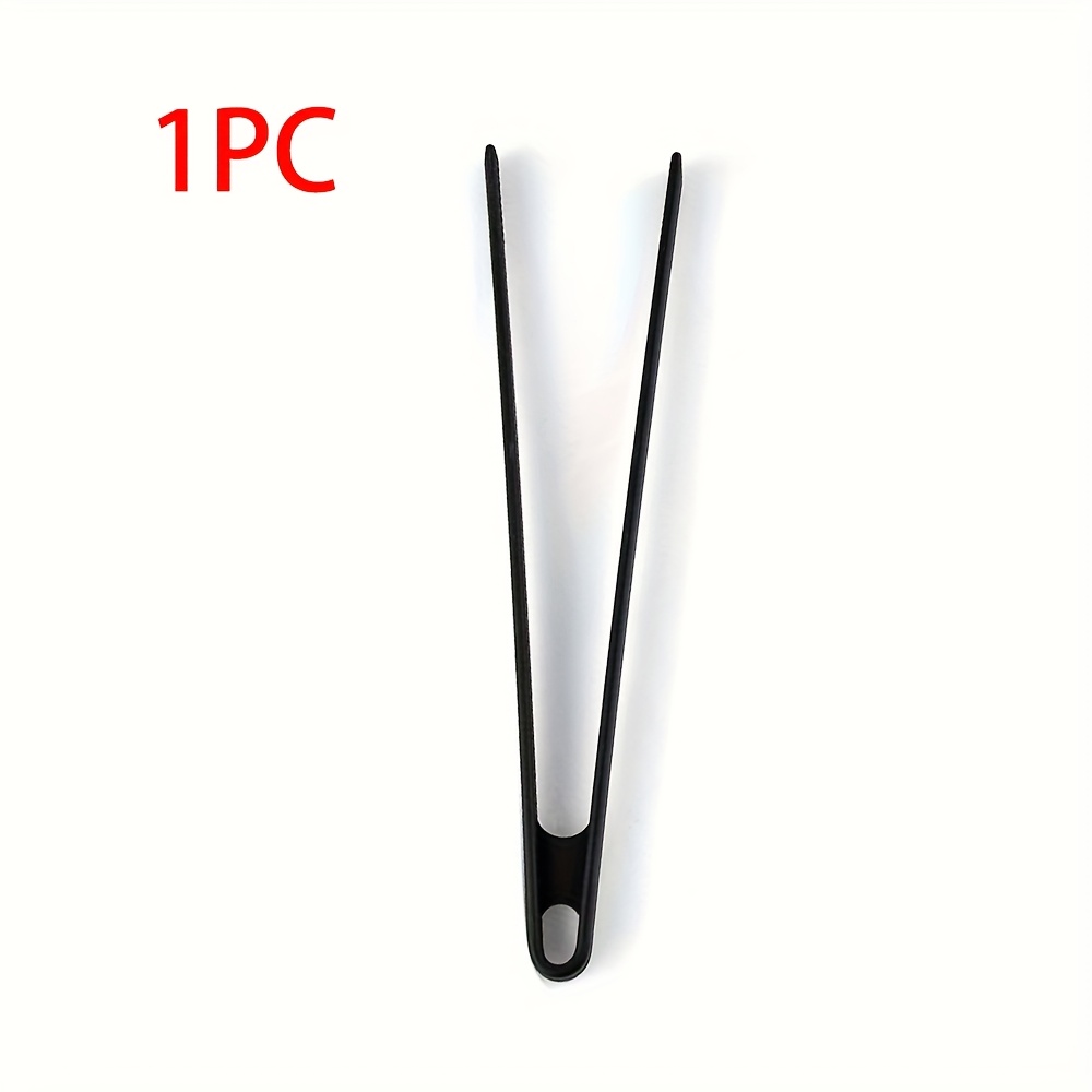Image of 1/3pcs Of Silicone Non-slip Bread Tongs, Food Tongs For Pasta, Barbecue, And Steak Grilling ( In Red, Black, And Gray)
