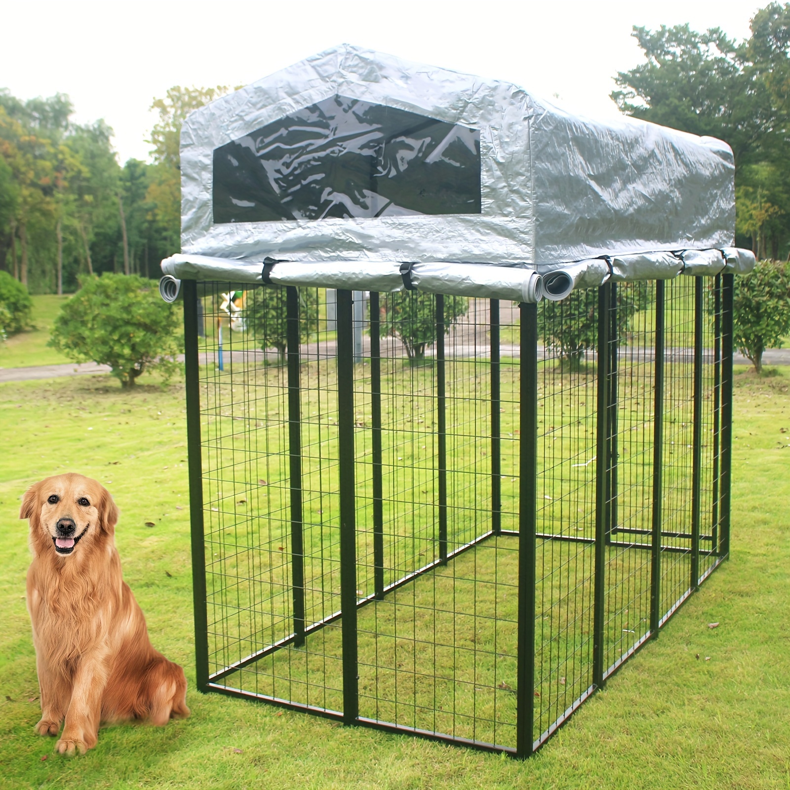 large dog playpen outdoor heavy duty dog kennel dog exercise Temu