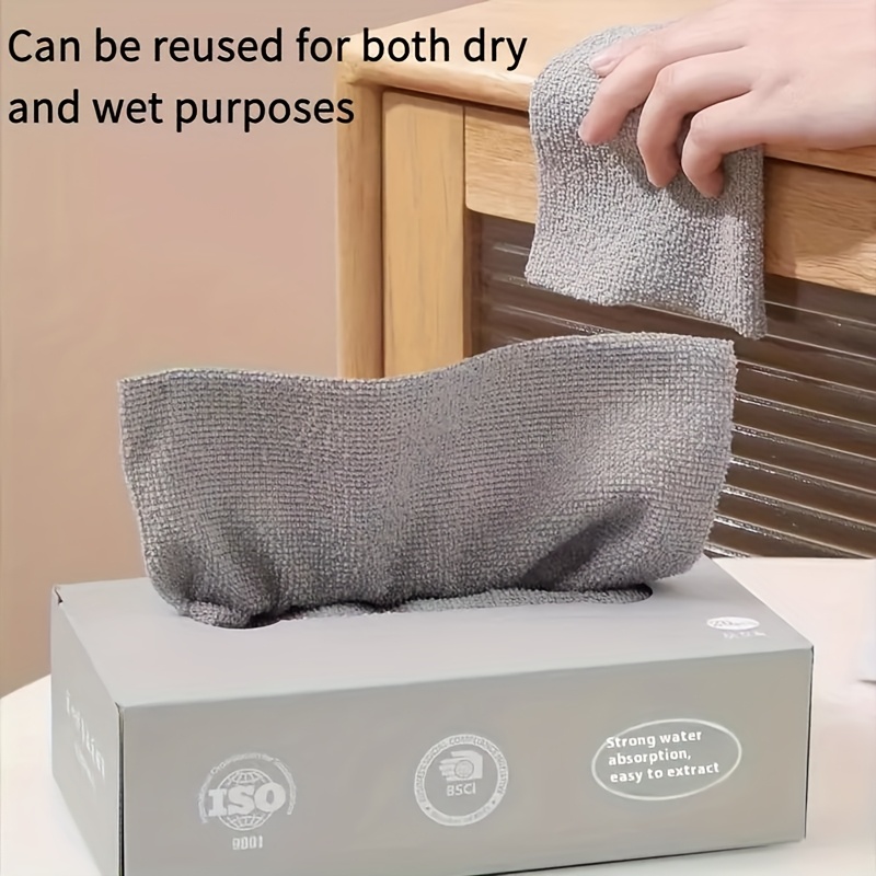 TEMU 2 Boxes Of 40pcs Of Extractable Rags, Towels, Comfortable Dishwashing Cloths, Multi-functional Dry And Wet Dual-use Cleaning Cloths, For Travel