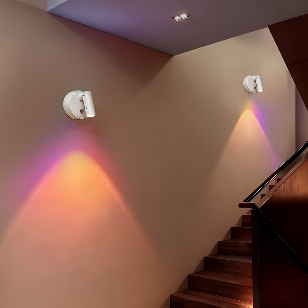 2pcs Seven-Color Smart Cat Eye Spotlight with Touch Control