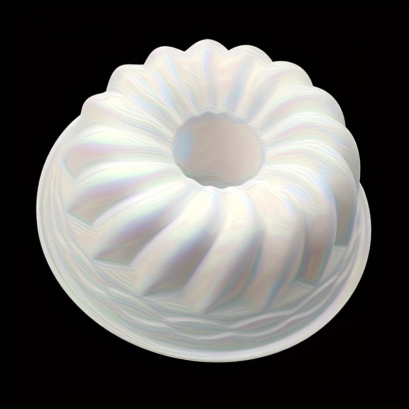 TEMU 1pc Premium Silicone Cake Mold - , Fluted Tube Cake Baking Pan With Oven Safe Design - Perfect For New Year's Celebrations And Handmade ,
