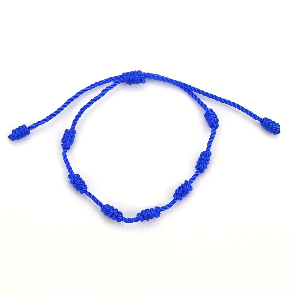 Adjustable Seven Knot Bracelet - Unisex - 10 Colors