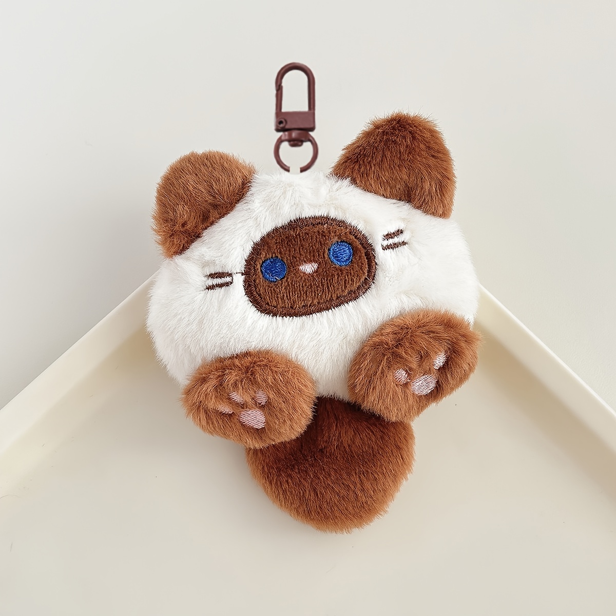 4 choose bite resistant cat plush toys durable pink white kitten adult cat interactive toys with cute cartoon faces   pads for pet playtime cat toys for   cats   design plush construction without battery