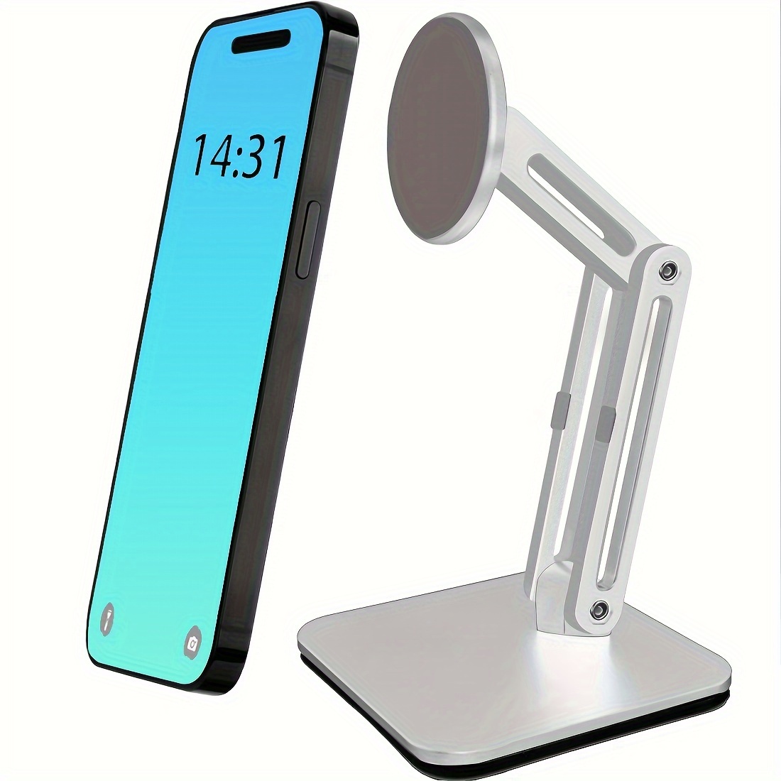 Soporte magnético de escritorio para teléfono móvil, soporte de mesa  Universal ajustable para IPhone, magsafe