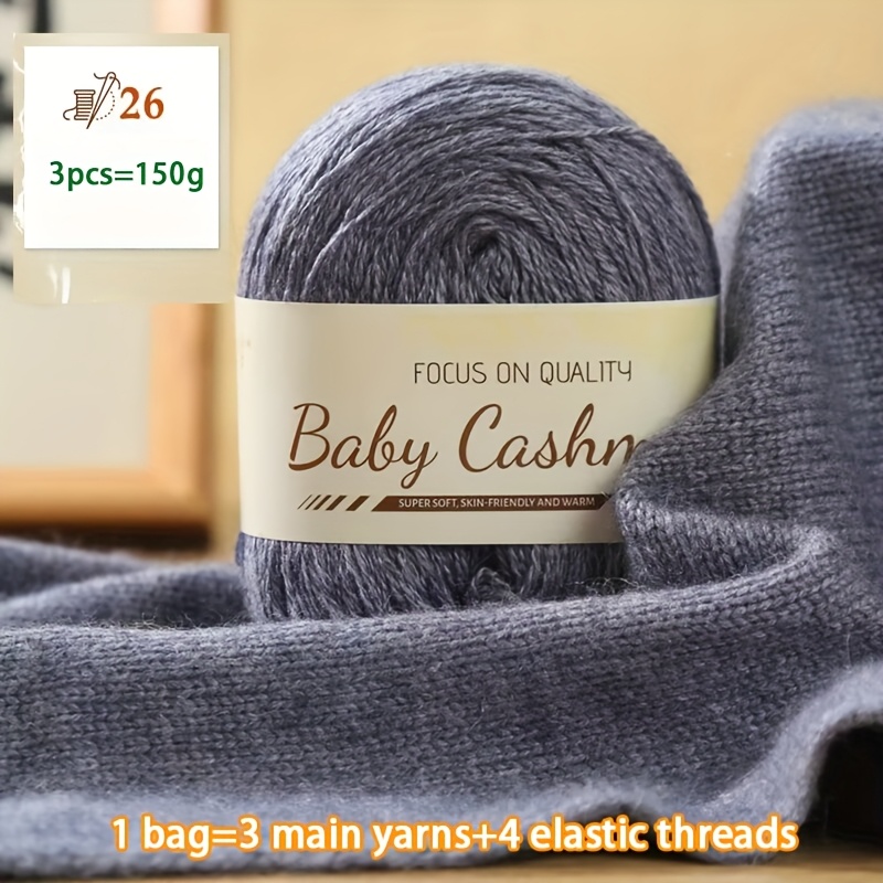 TEMU Premium Wool And Cashmere Yarn, Hand-knitting Material For Making Autumn And Winter Fashionable And Warm Sweaters For Men And Women, Including