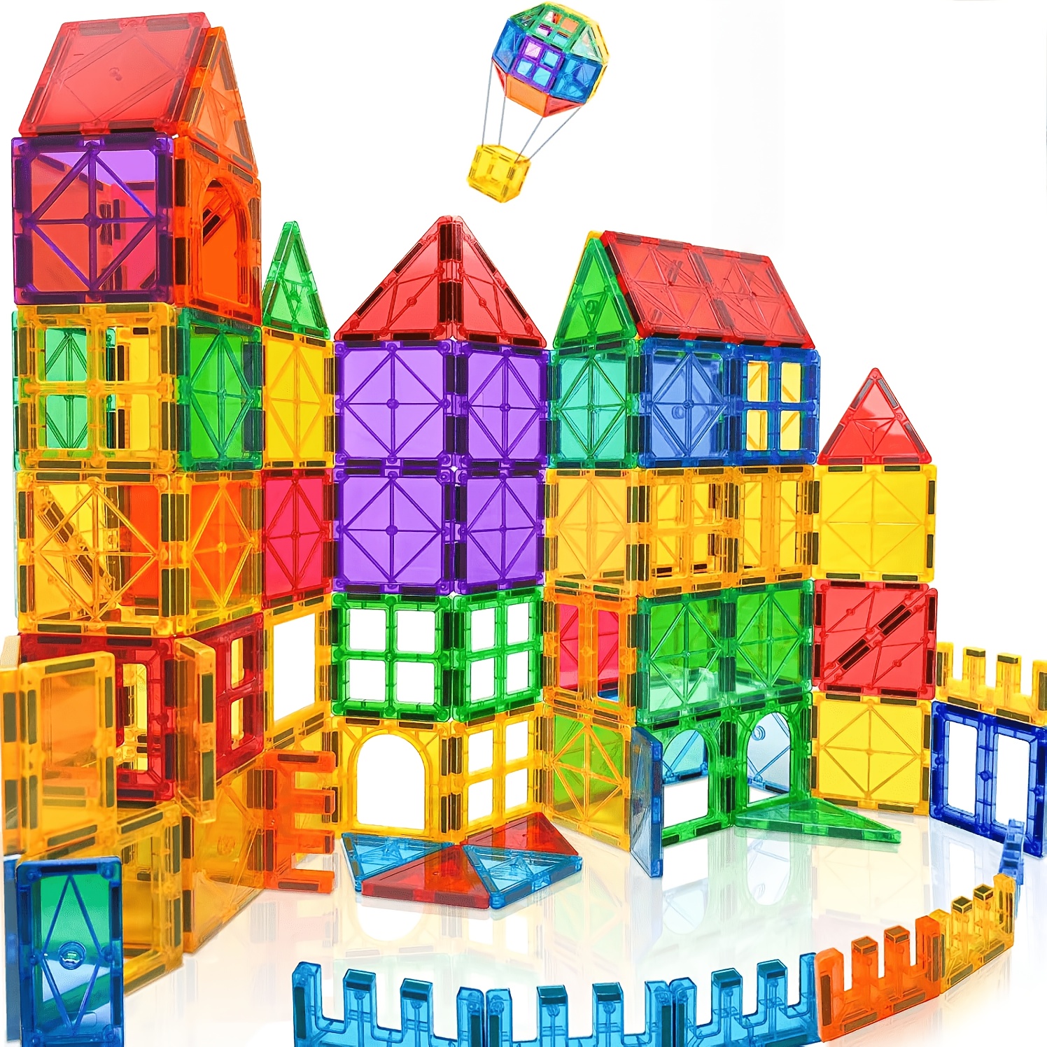 magnetic tiles building blocks sold on Temu Canada