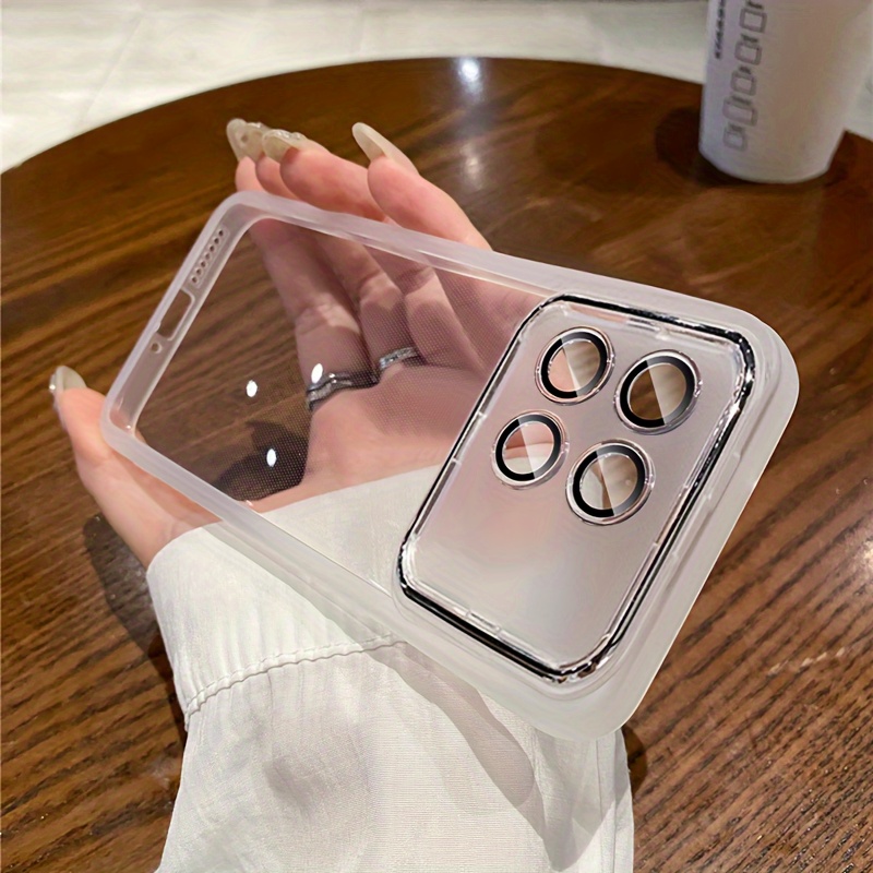 

Soft Transparent Case For Poco X6 Pro Poco X6 Protects Camera Transparent Shockproof Phone Case With Lens Film