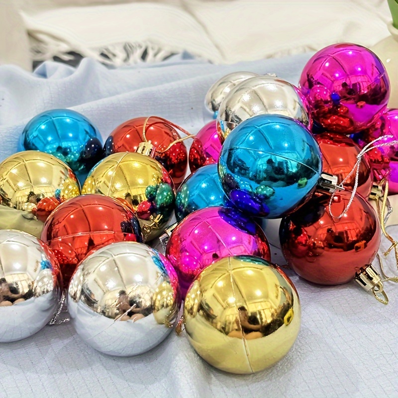 

A Box Of 20 Round Christmas Balls Christmas Tree Decorations Suitable For Family Parties And Holiday Decorations