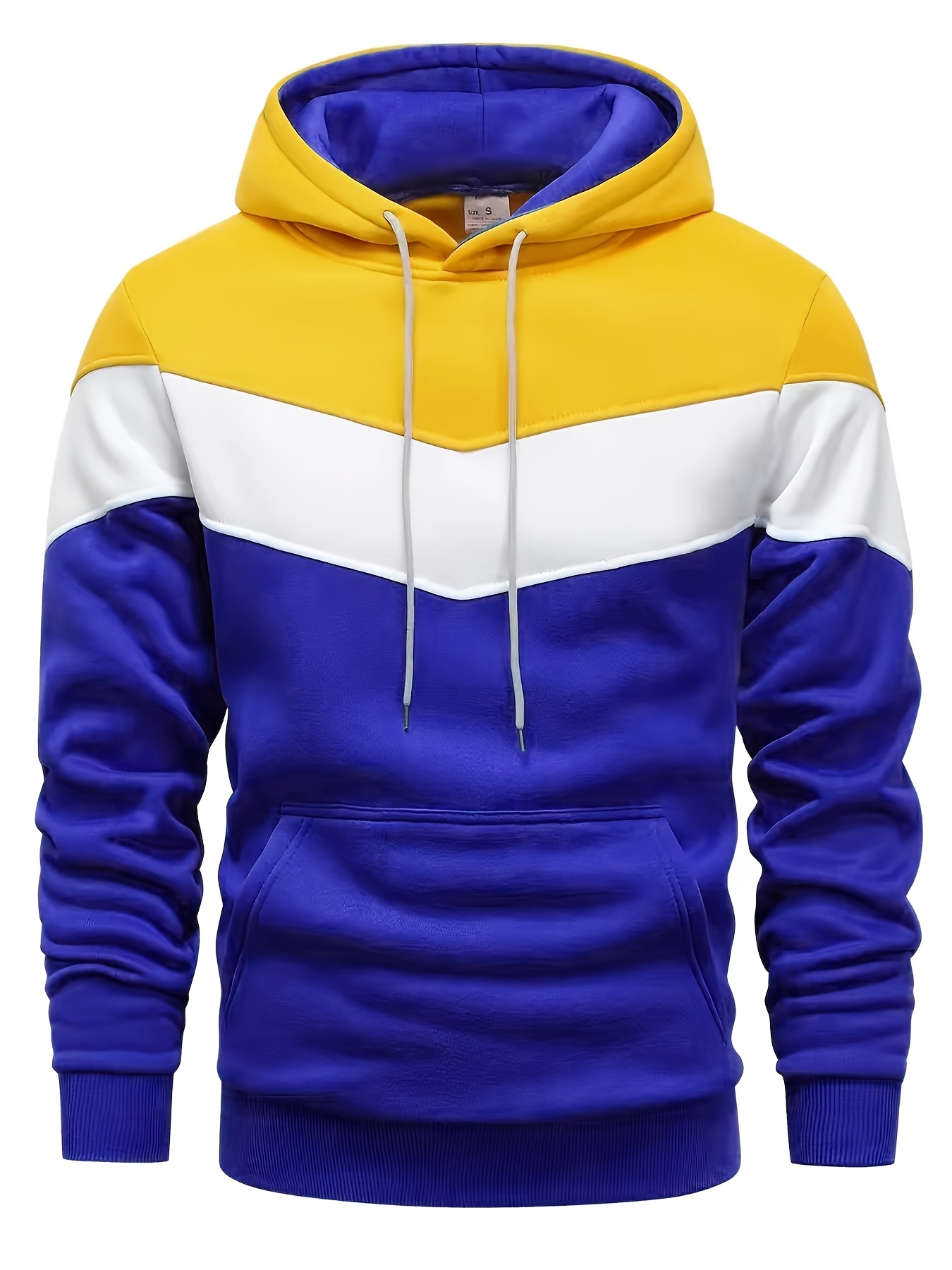 *'s Contrast Hoodie Fashionable Red, Black, and Grey Casual Sweatshirt  with Adjustable Drawstring, Long Sleeves, and Front Pocket, Comfortable for