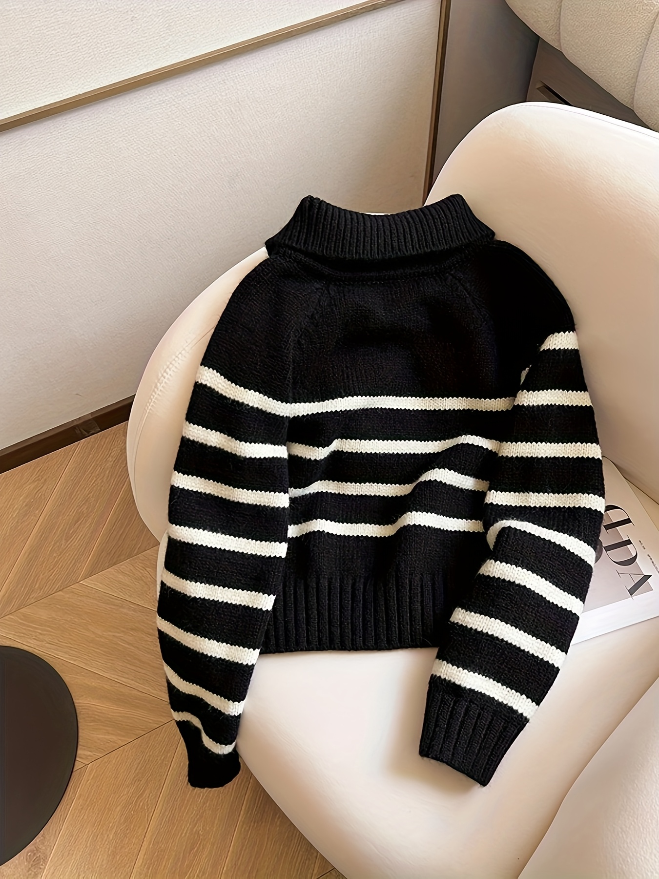 Half Black Half White Turtleneck 032c Silk Logo Turtleneck Natural