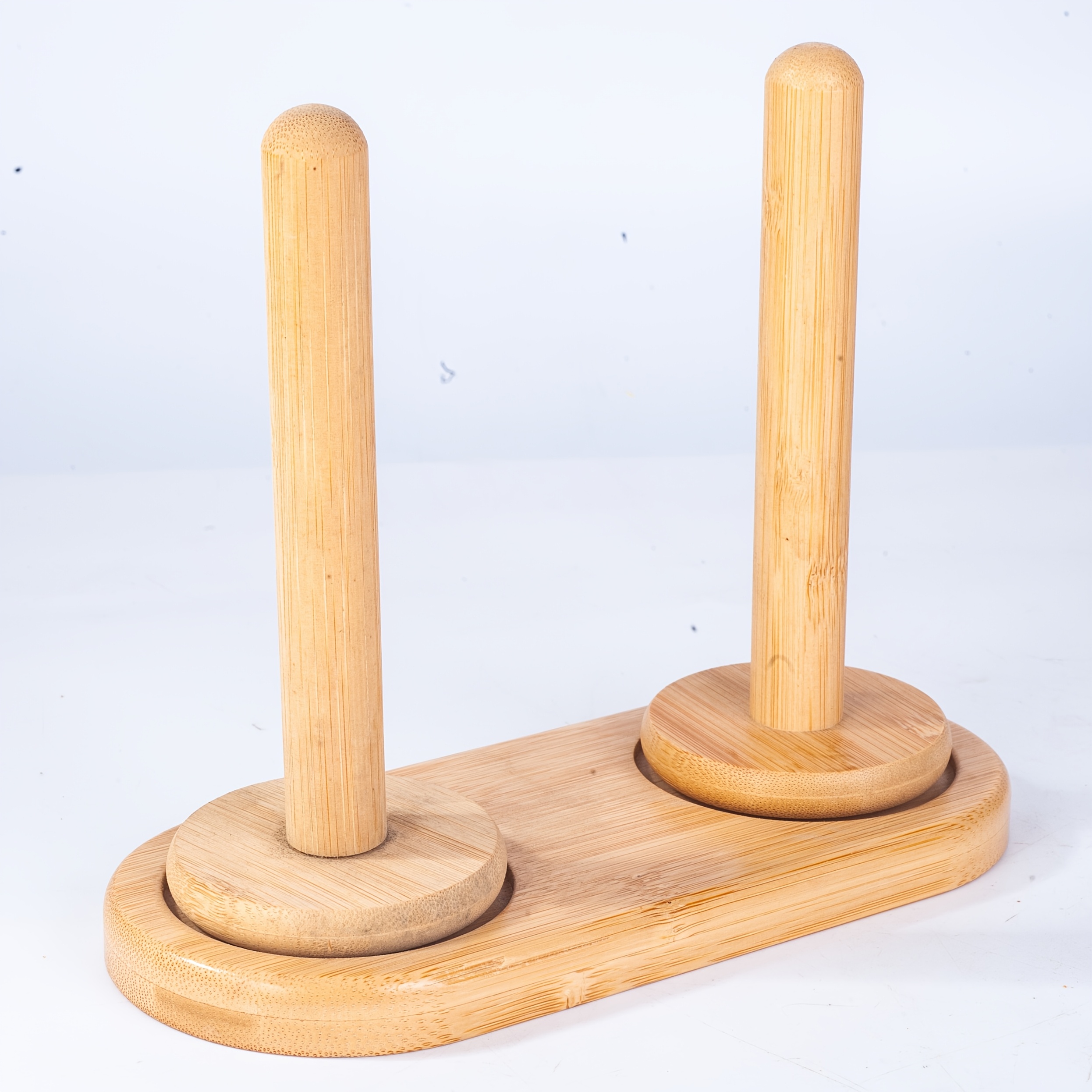 2-axis Knitted Stand, Wool Knitted Spool Craft Storage Box For Art Supplies, Spool Embroidery Tools, Bamboo Spool Storage Rack, Embroidery Thread Storage Rack, Bamboo-wood Storage Rack, Yarn Storage
