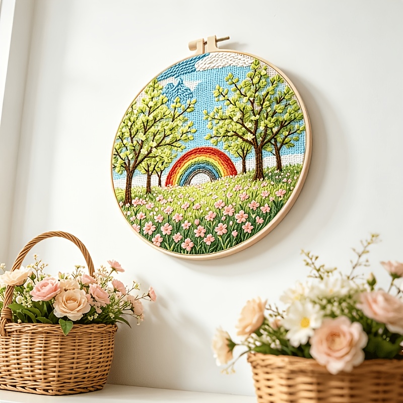 Rainbow Spring Handcraft Material Pack Embroidery Kit