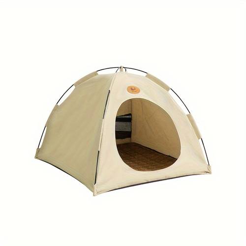 tent with ventilation on all sides and a cooling mat suitable for cats and small dogs