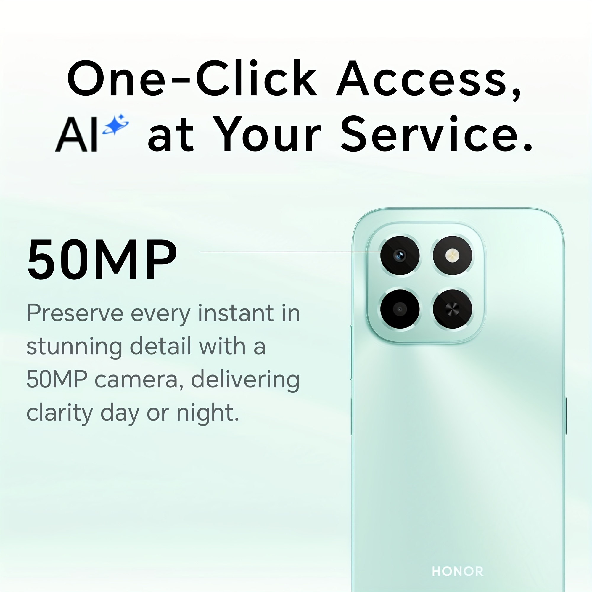 HONOR X6c 6+256GB | Batería de 5300mAh, SuperCharge de 35W, Imagen AI de 50MP, Pantalla de 6.61'' a 120Hz, Resistencia Extrema a Caídas y Agua, Android 15, Smartphone 4G, Versión Global